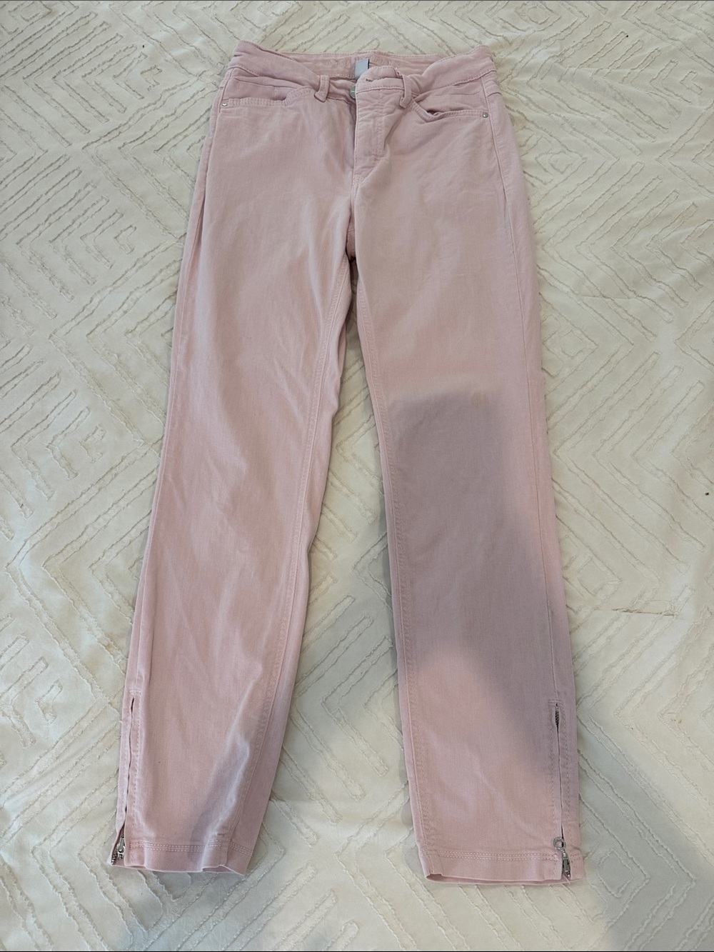 MAC Cosmetics Blush Pink Straight-Leg Jeans